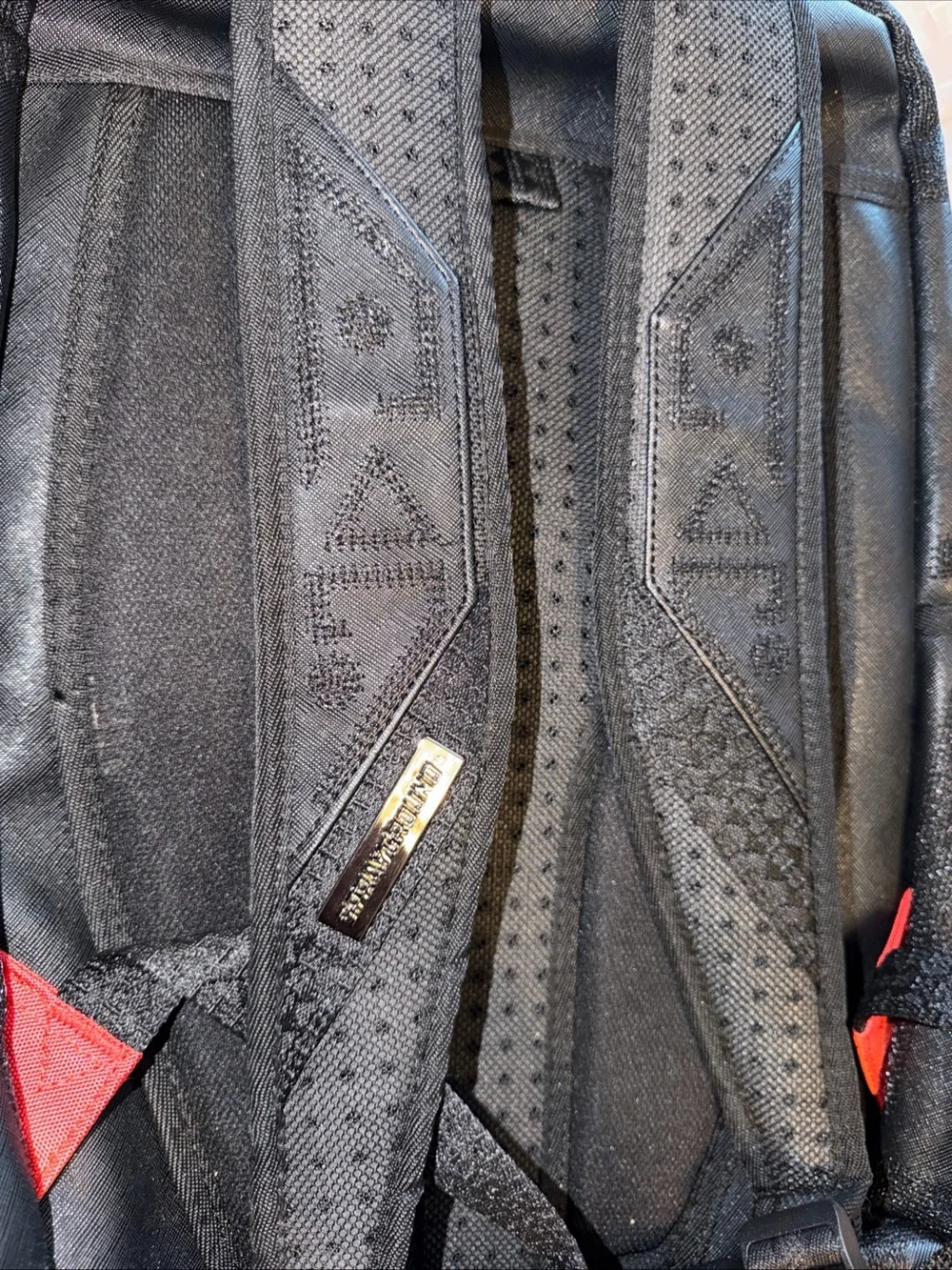 Sprayground Black Embossed African Intelligence Backpack